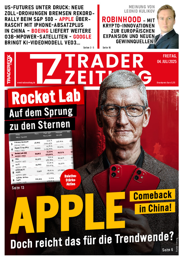 Titelbild der Ausgabe: Die Trader-Zeitung