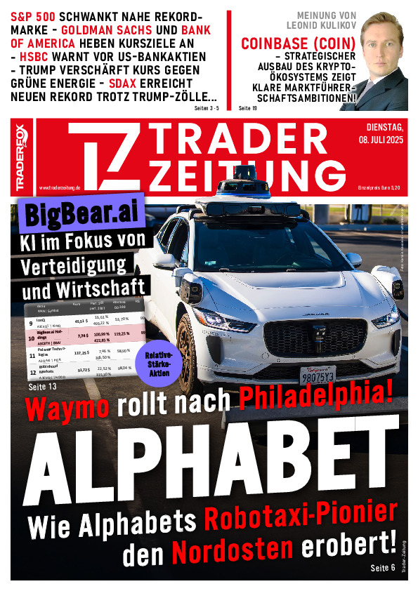 Titelbild der Ausgabe: Die Trader-Zeitung