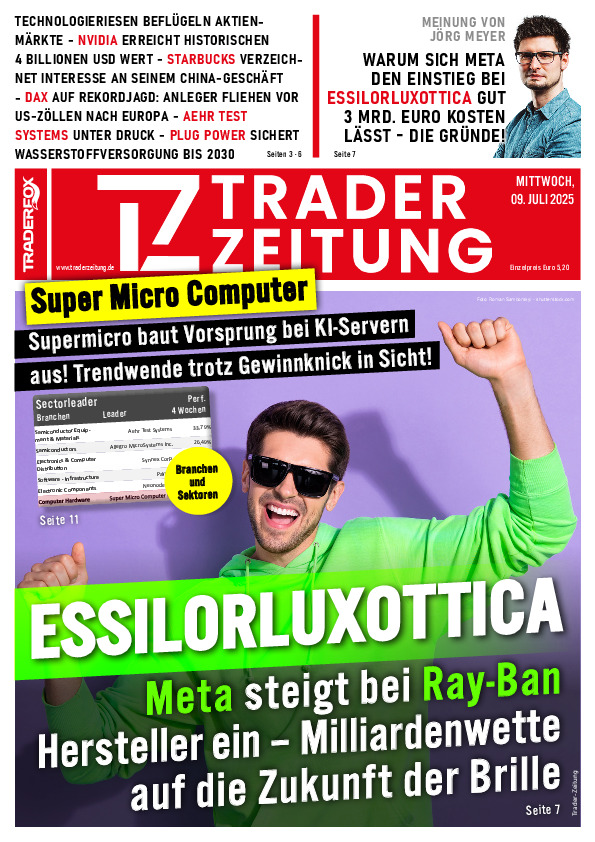 Titelbild der Ausgabe: Die Trader-Zeitung