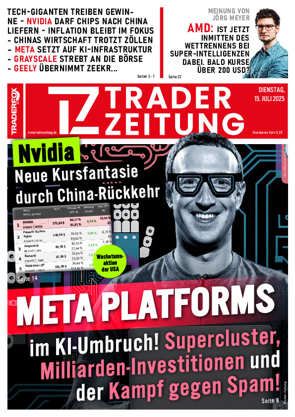Titelbild der Ausgabe: Die Trader-Zeitung
