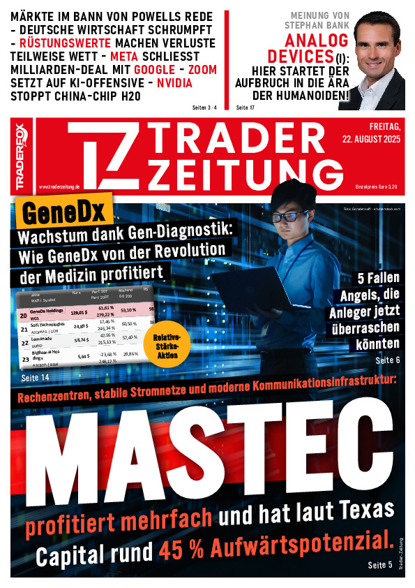 Titelbild der Ausgabe: Die Trader-Zeitung