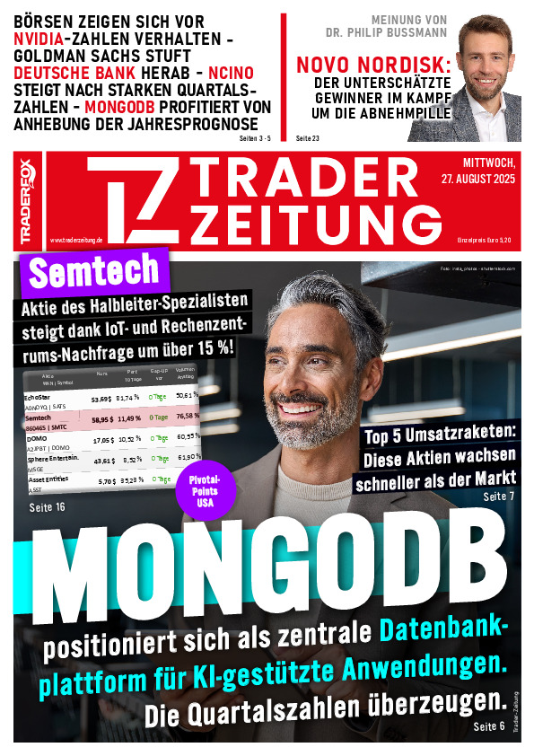 Titelbild der Ausgabe: Die Trader-Zeitung