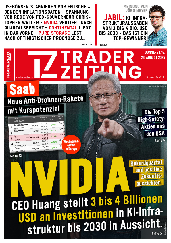 Titelbild der Ausgabe: Die Trader-Zeitung