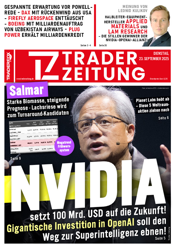 Titelbild der Ausgabe: Die Trader-Zeitung