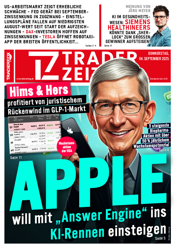Titelbild der Ausgabe: Die Trader-Zeitung