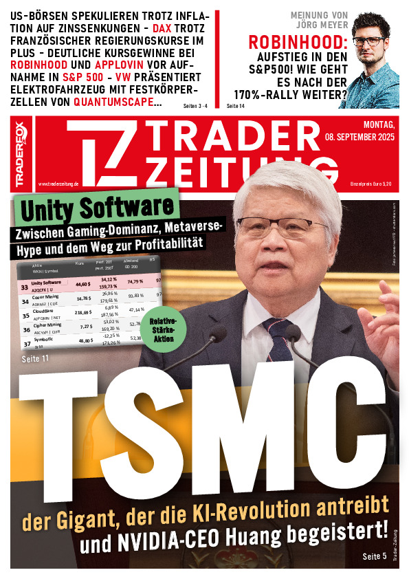 Titelbild der Ausgabe: Die Trader-Zeitung