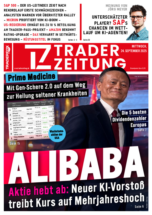 Titelbild der Ausgabe: Die Trader-Zeitung