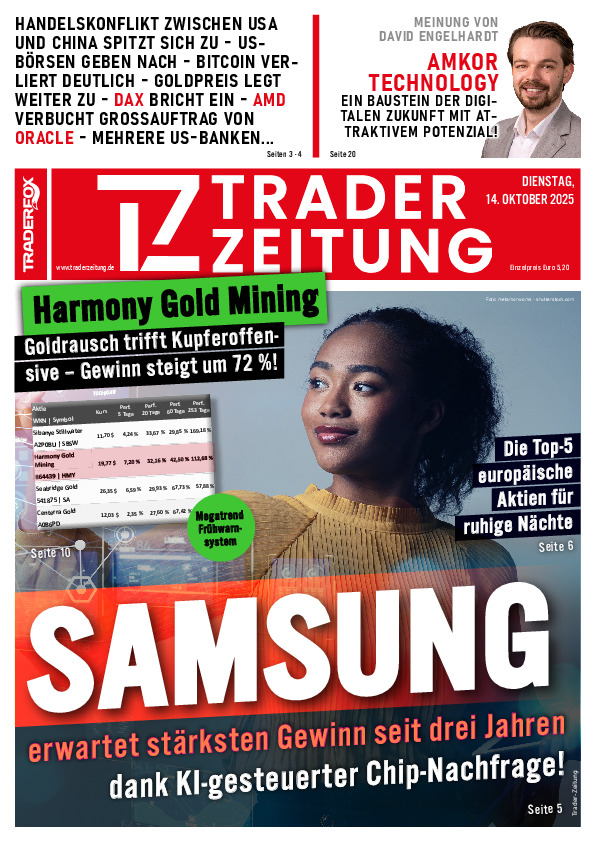 Titelbild der Ausgabe: Die Trader-Zeitung