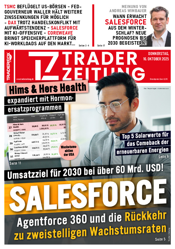 Titelbild der Ausgabe: Die Trader-Zeitung