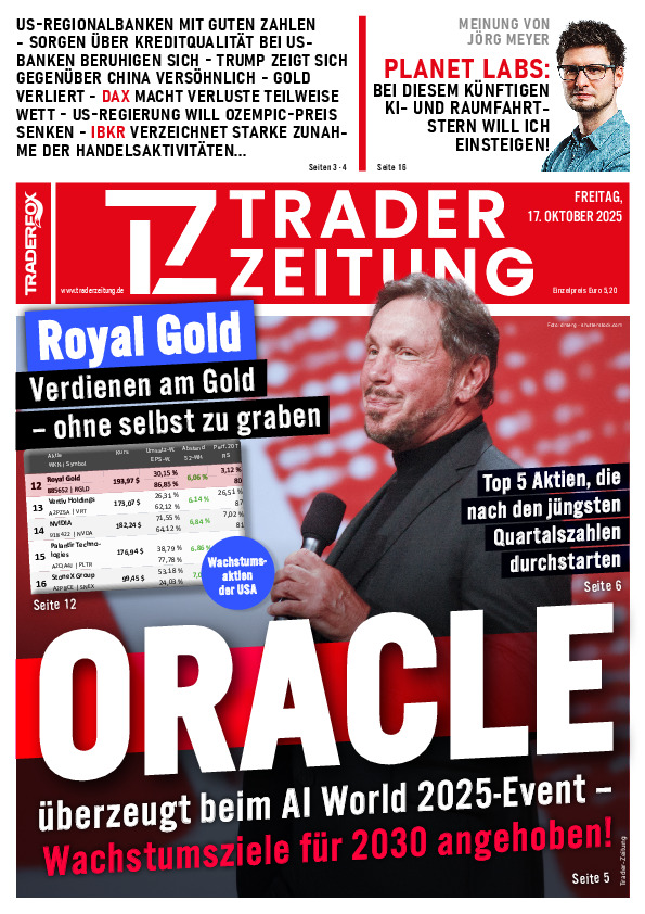 Titelbild der Ausgabe: Die Trader-Zeitung