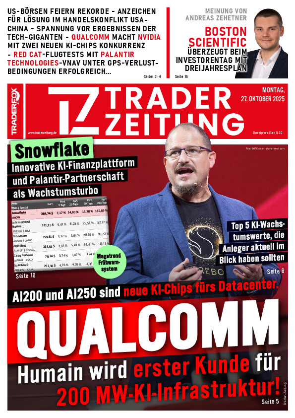 Titelbild der Ausgabe: Die Trader-Zeitung