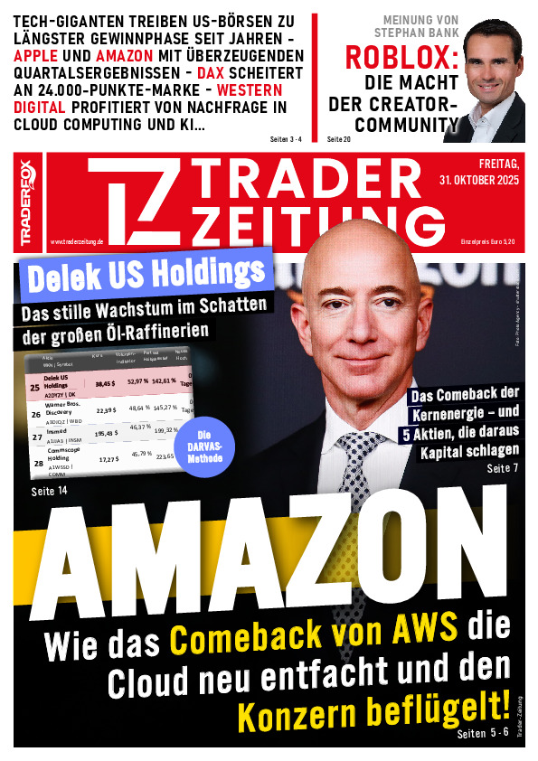Titelbild der Ausgabe: Die Trader-Zeitung