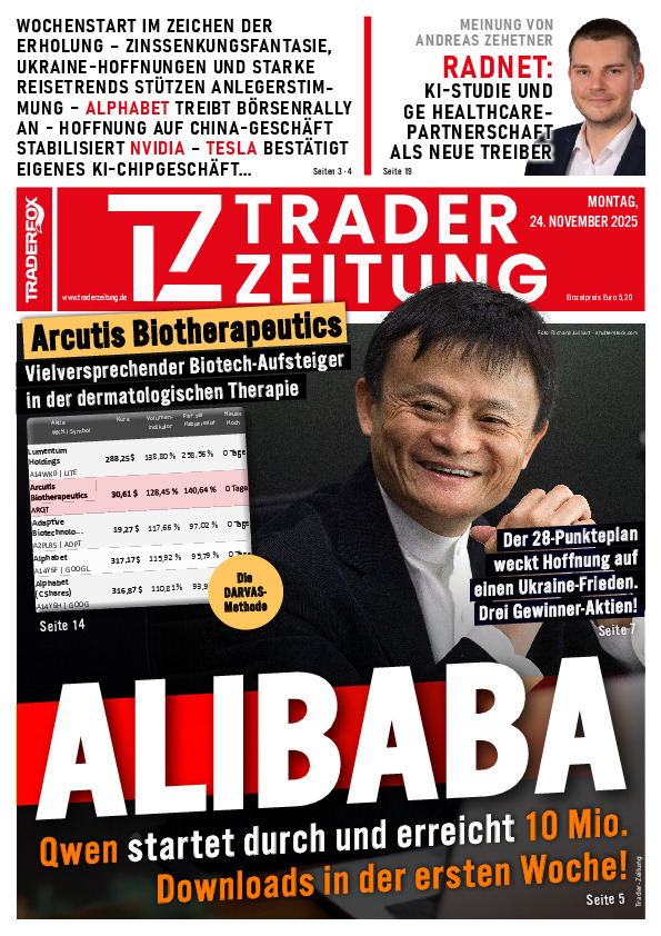 Titelbild der Ausgabe: Die Trader-Zeitung