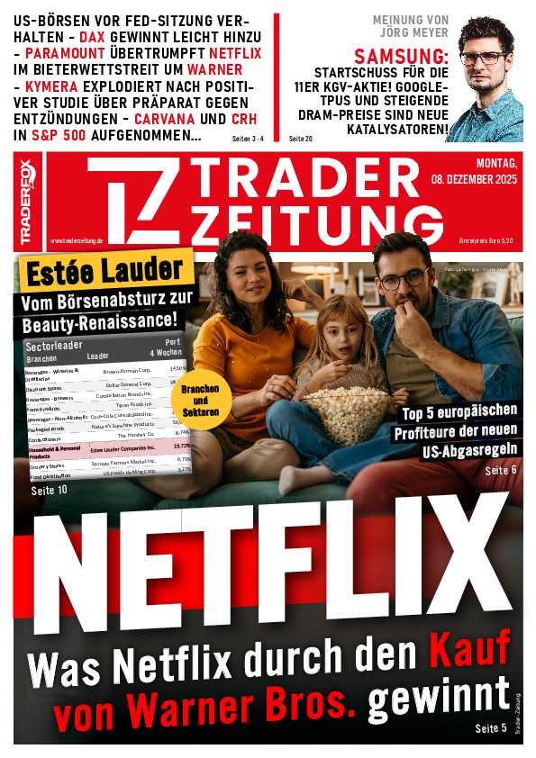 Titelbild der Ausgabe: Die Trader-Zeitung