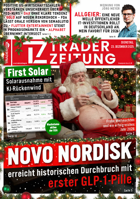 Titelbild der Ausgabe: Die Trader-Zeitung