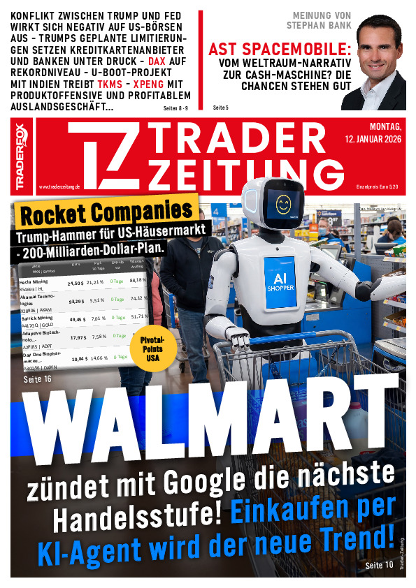 Titelbild der Ausgabe: Die Trader-Zeitung