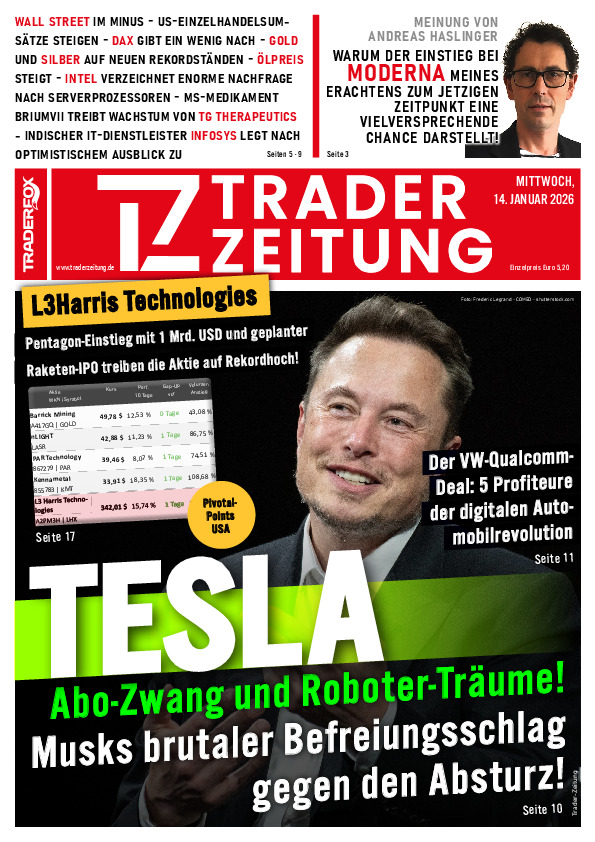 Titelbild der Ausgabe: Die Trader-Zeitung