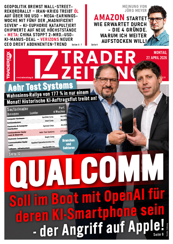 Titelbild der Ausgabe: Die Trader-Zeitung