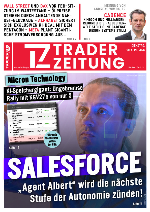 Titelbild der Ausgabe: Die Trader-Zeitung