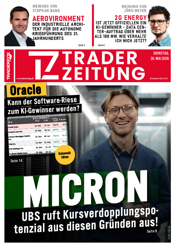Titelbild der Ausgabe: Die Trader-Zeitung