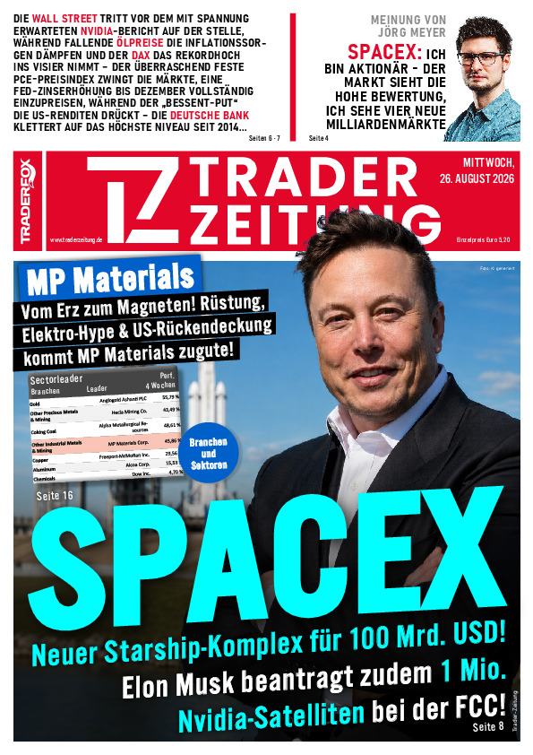 Titelbild der Ausgabe: Die Trader-Zeitung