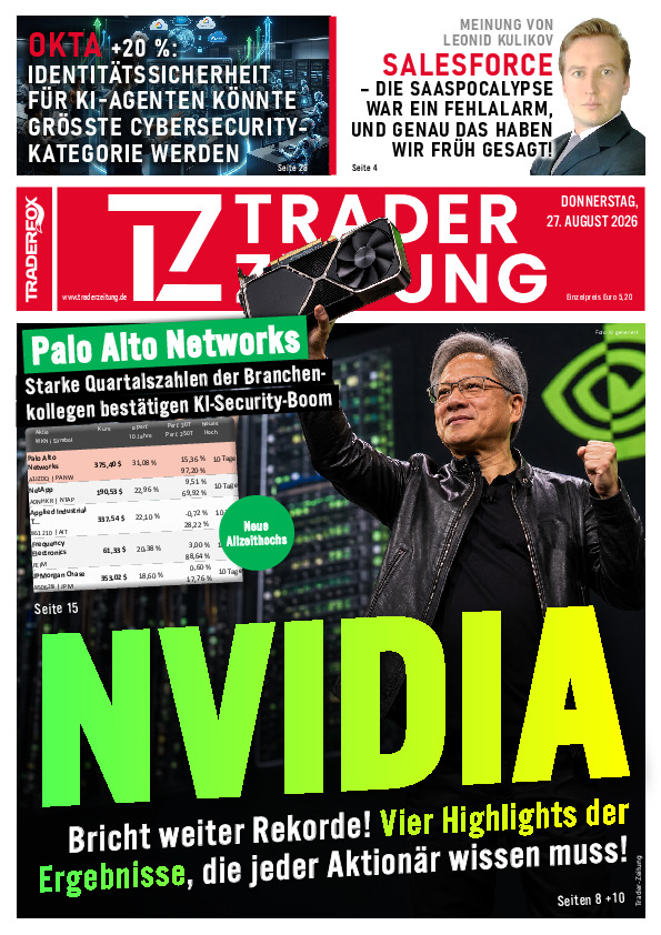 Titelbild der Ausgabe: Die Trader-Zeitung