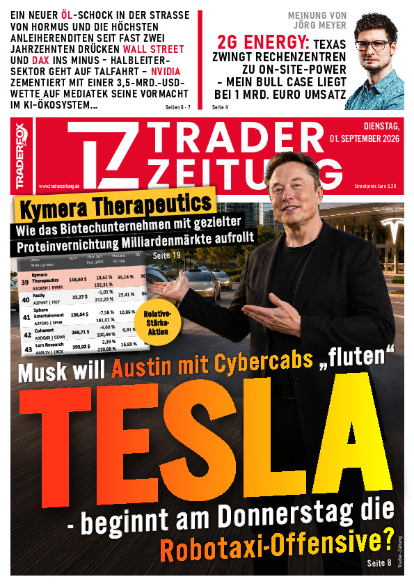 Titelbild der Ausgabe: Die Trader-Zeitung