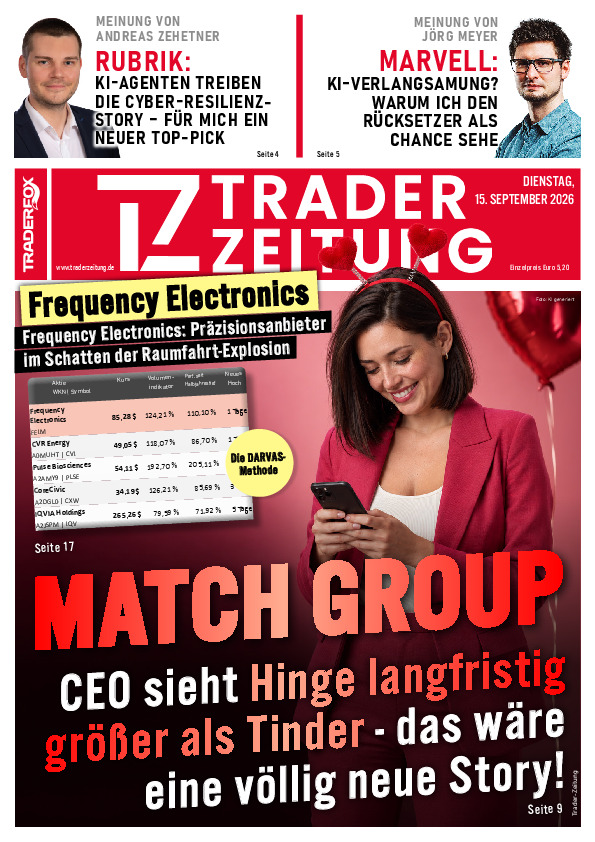 Titelbild der Ausgabe: Die Trader-Zeitung