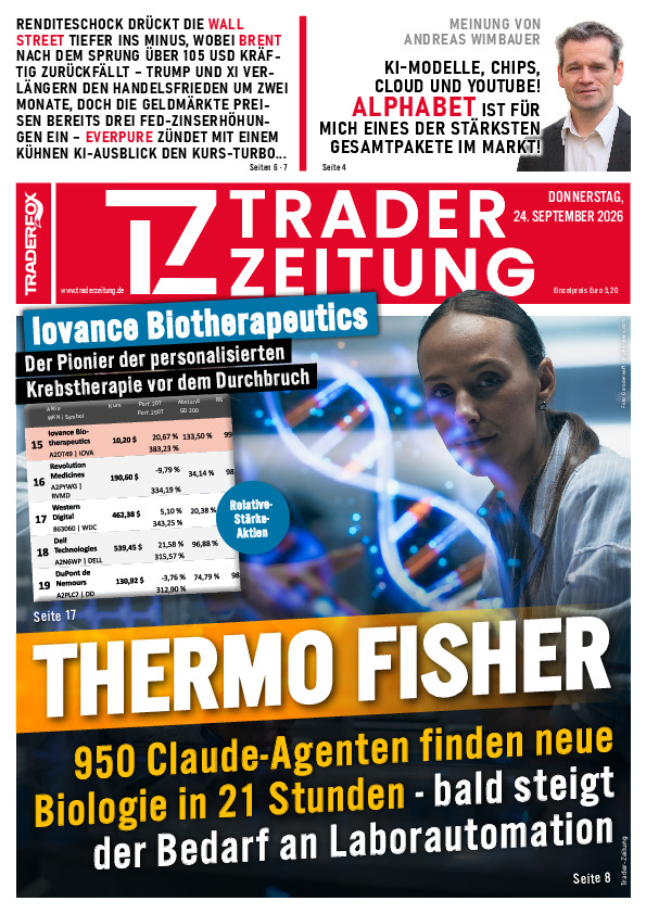 Titelbild der Ausgabe: Die Trader-Zeitung