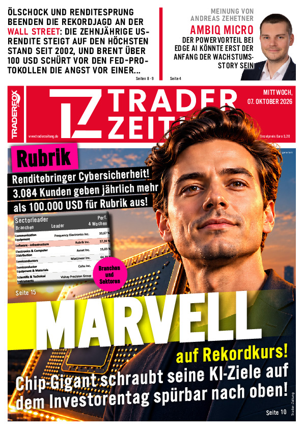 Titelbild der Ausgabe: Die Trader-Zeitung