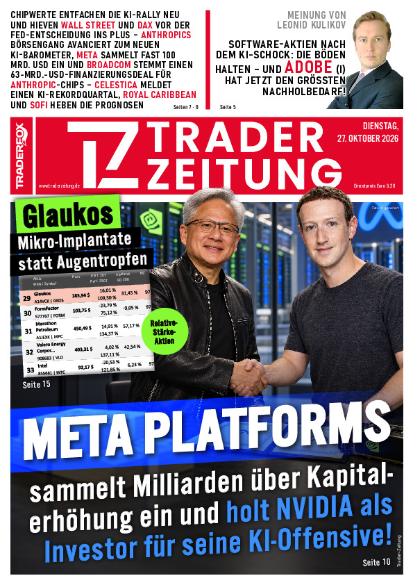 aktuelles Cover der Trader-Zeitung